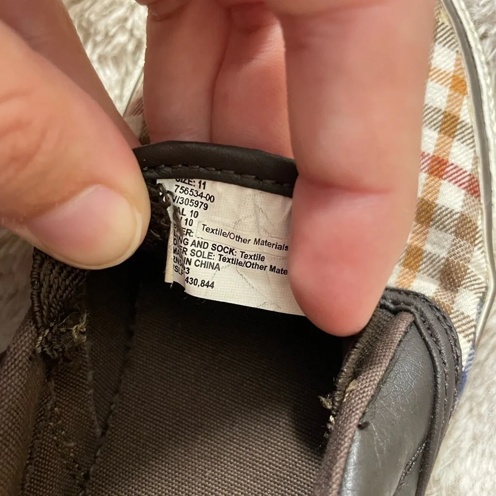EUC Kid’s Gap Slip On Plaid Loafers